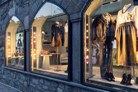 Luxury shopping in St. Moritz 